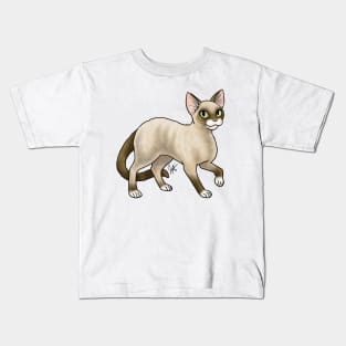 Cat - Devon Rex - Seal Point Kids T-Shirt